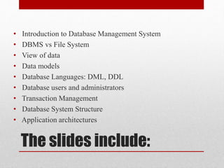 Presentation on Database management system | PPTX