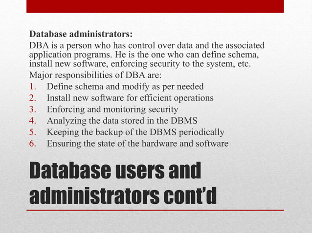 Presentation on Database management system | PPTX