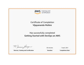 Getting started with DevOps on AWS