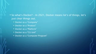 Getting started with Docker | PPTX