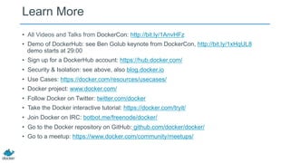 Getting Started with Docker - Nick Stinemates | PDF