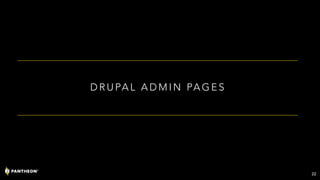 D R U PA L A D M I N PA G E S
22
 