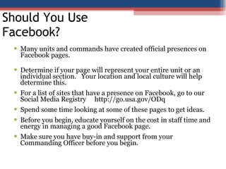 Getting Started With Facebook | PPTX