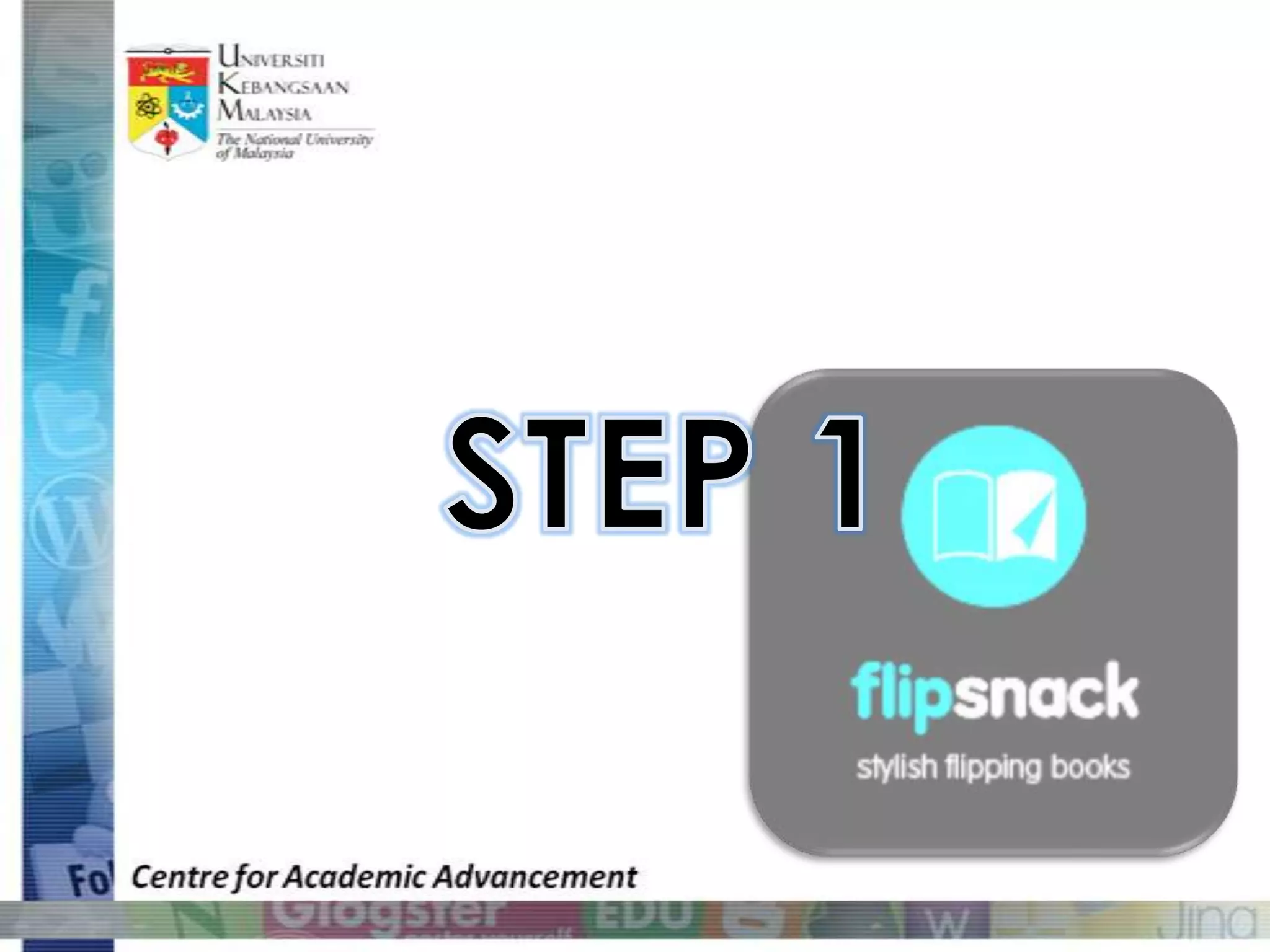 Getting Started With Flipsnack Pptx