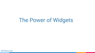 The Power of Widgets
@rihanna_ke
 