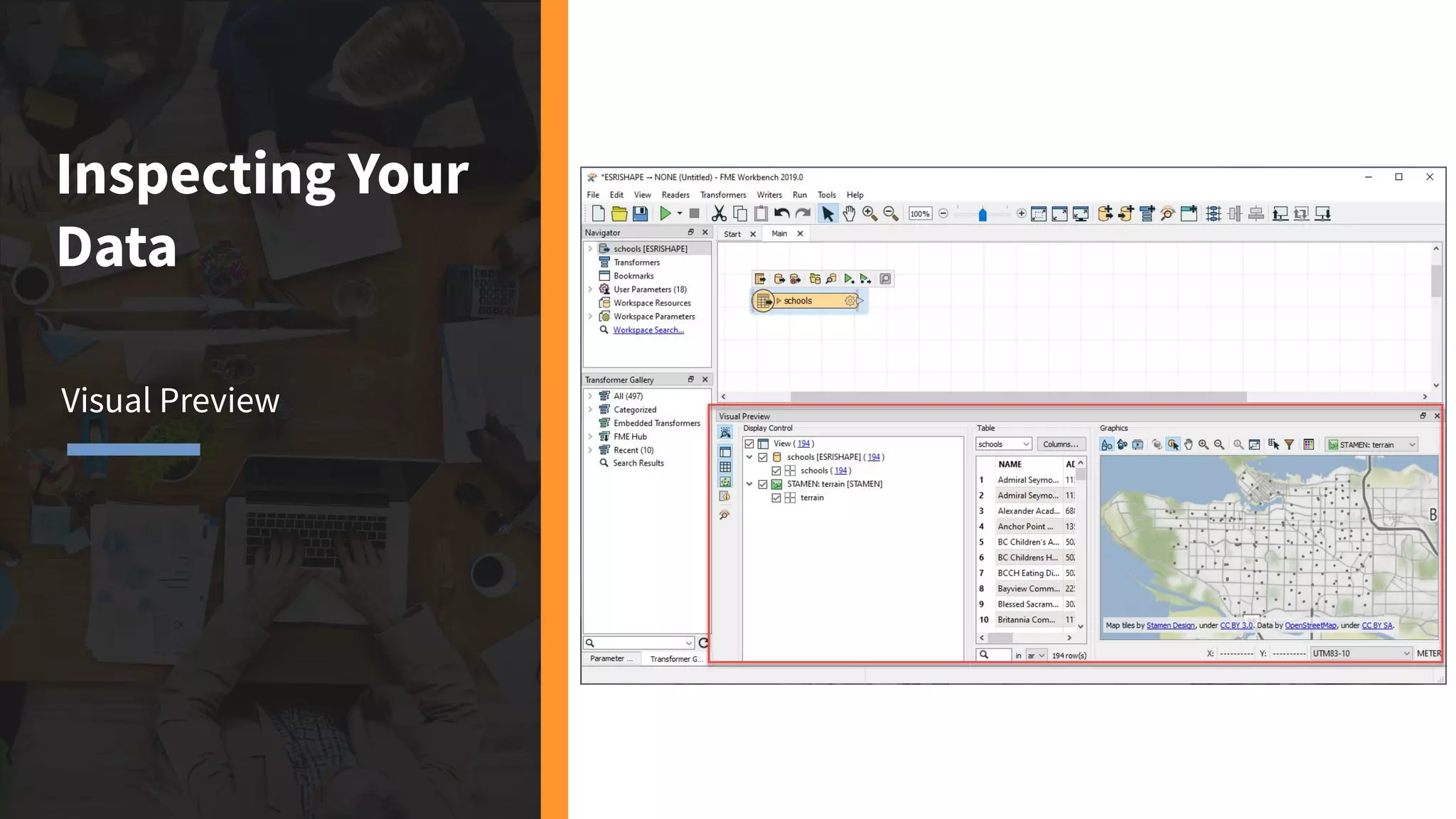 Inspecting Your
Data
Visual Preview
 
