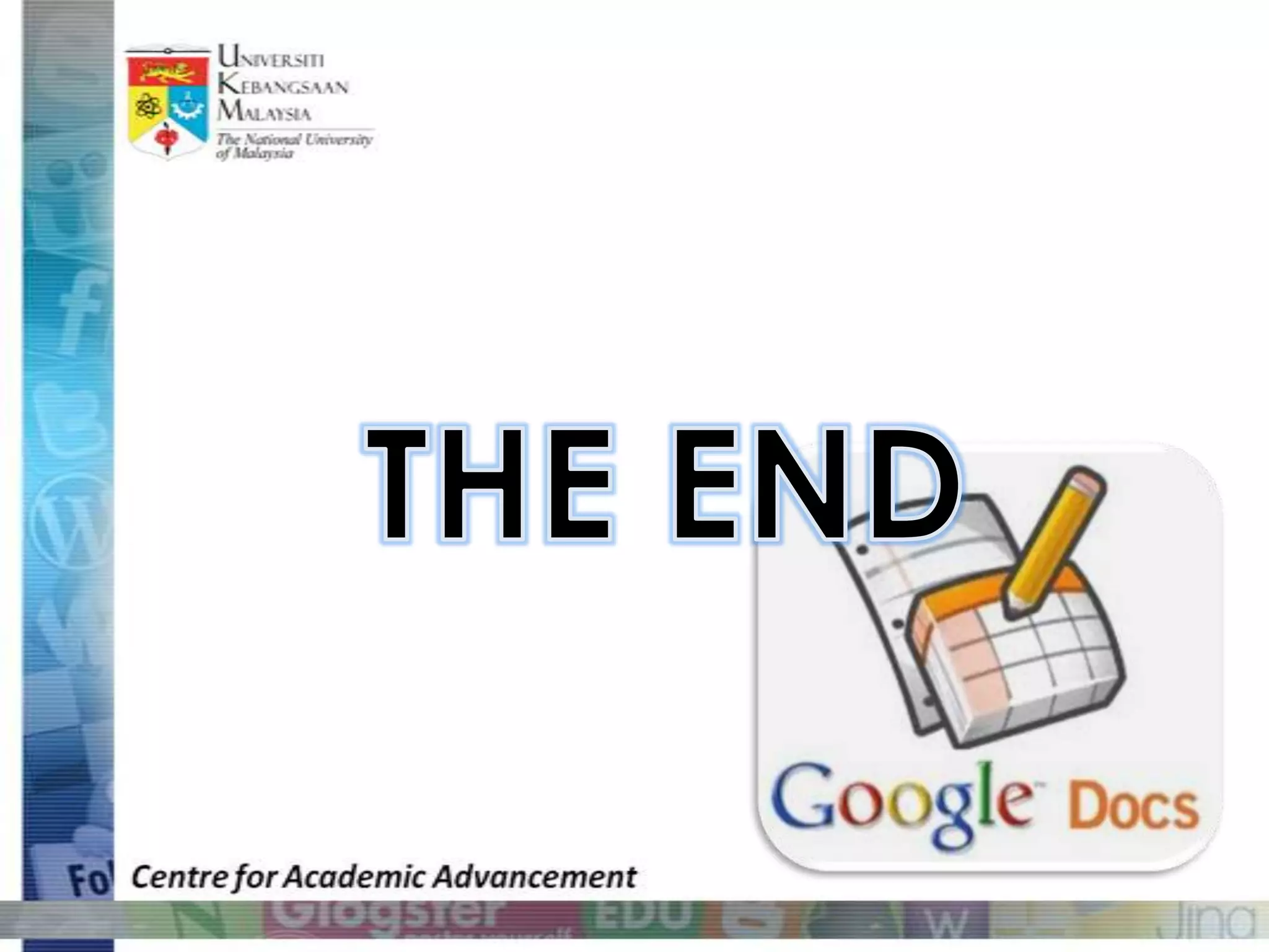 Getting started with google docs