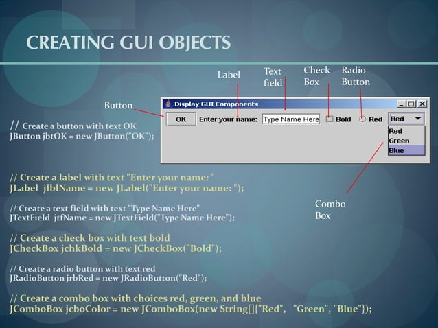 Getting started with GUI programming in Java_1 | PPT