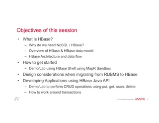 Getting started with HBase | PDF
