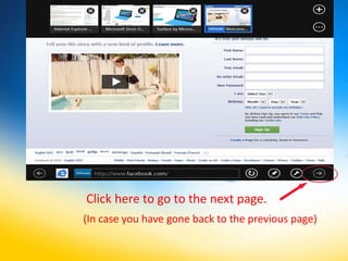Click here to go to the next page.
(In case you have gone back to the previous page)
 