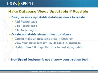 Getting Started with Iron Speed Designer | PPT