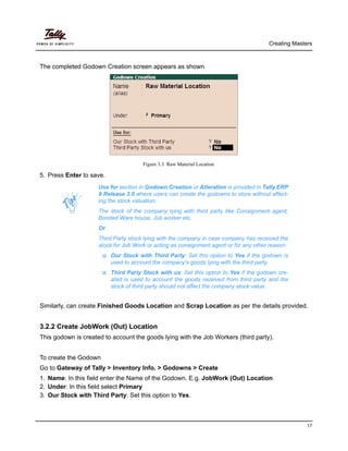 Getting started with job work in tally.erp 9 | Tally Corporate Services ...