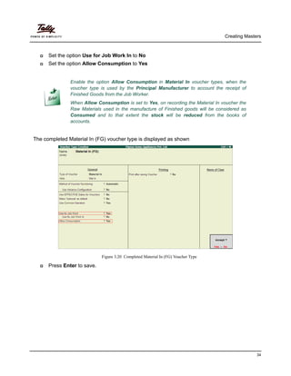 Getting started with job work in tally.erp 9 | Tally Corporate Services ...