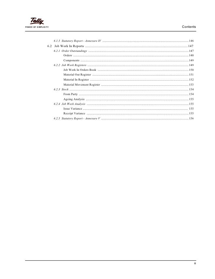 getting started with job work in tally erp 9 tally corporate servic job work order book