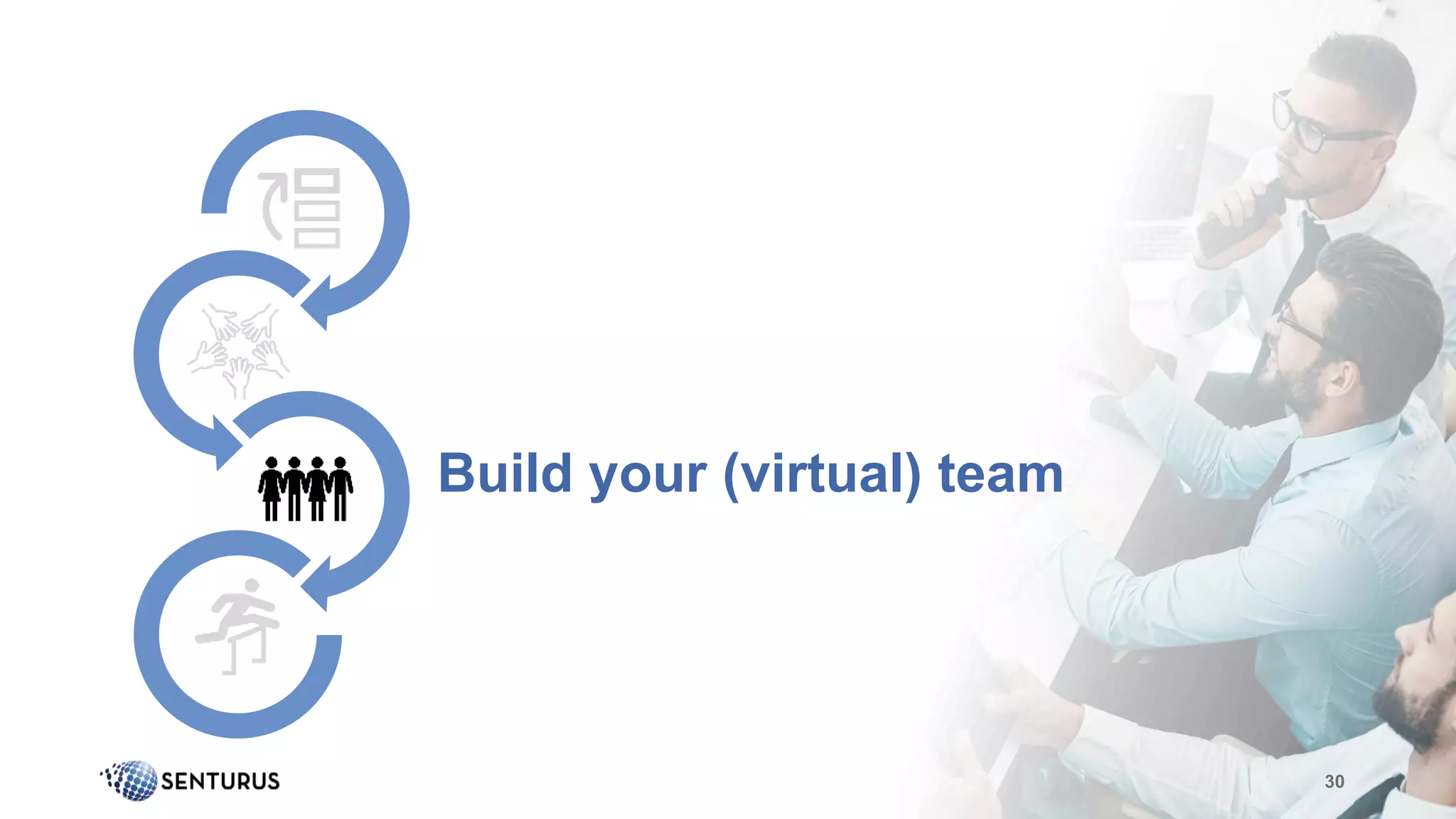 30
Build your (virtual) team
 