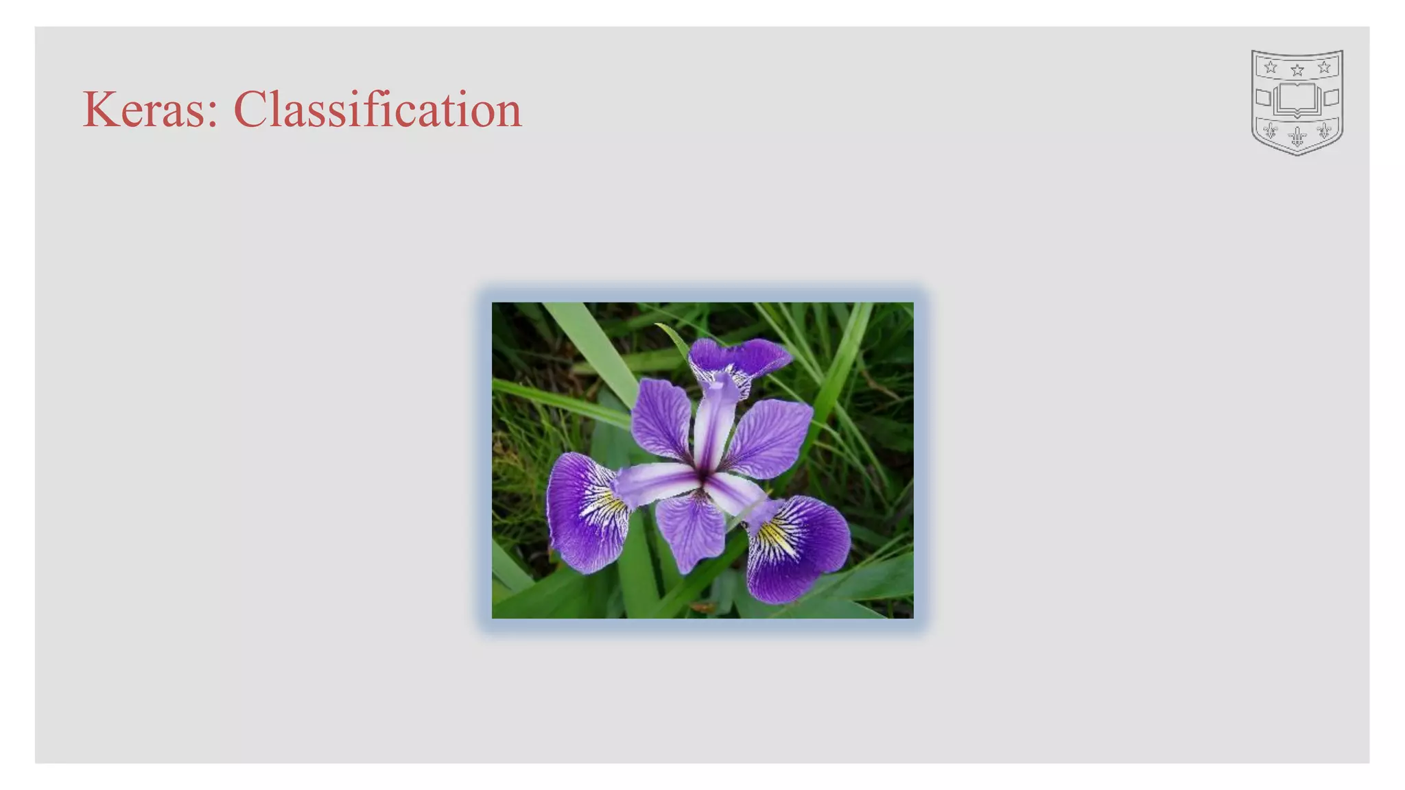 Keras: Classification
 