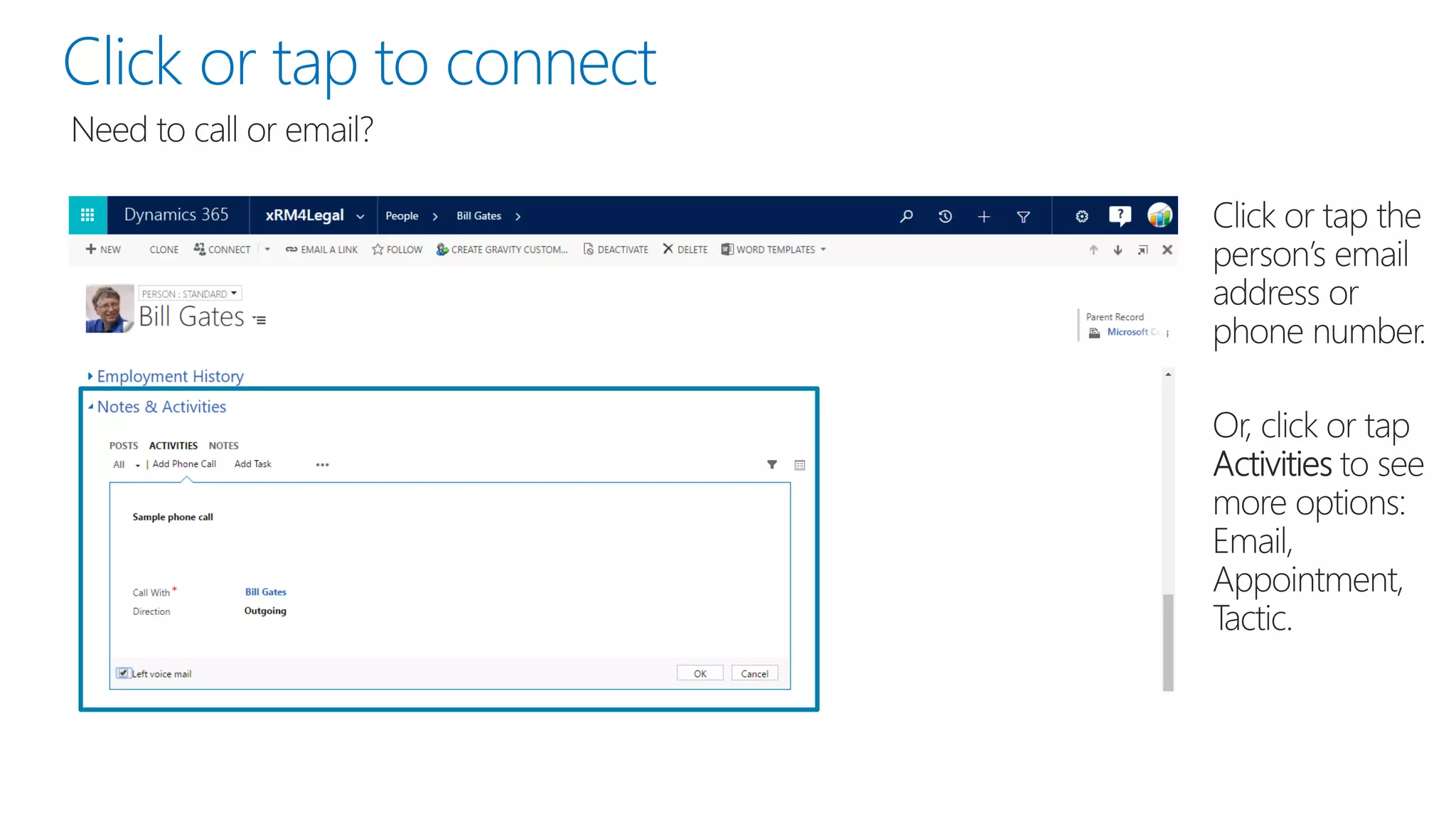 Click or tap to connect
 