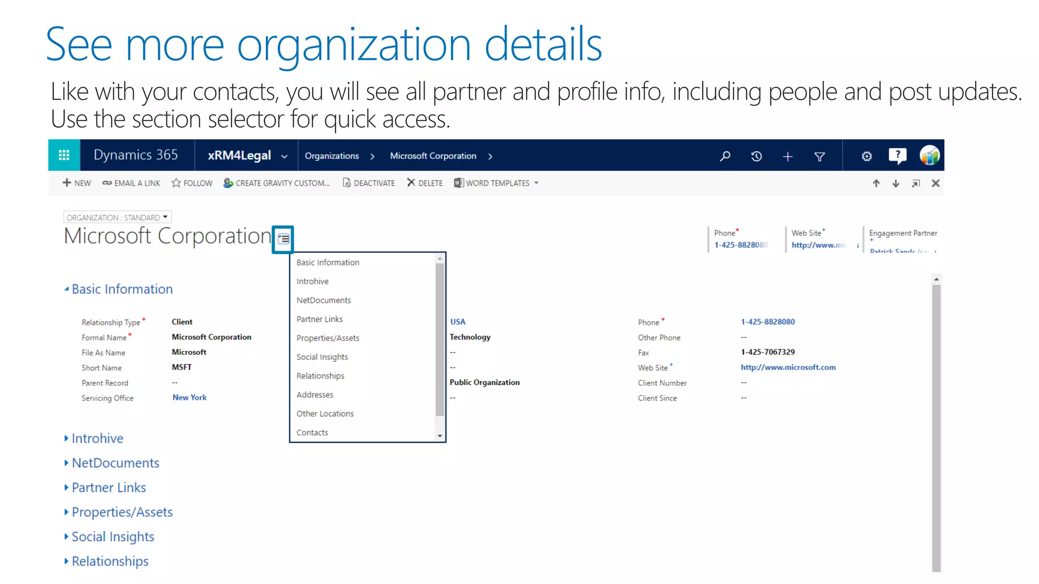 See more organization details
 