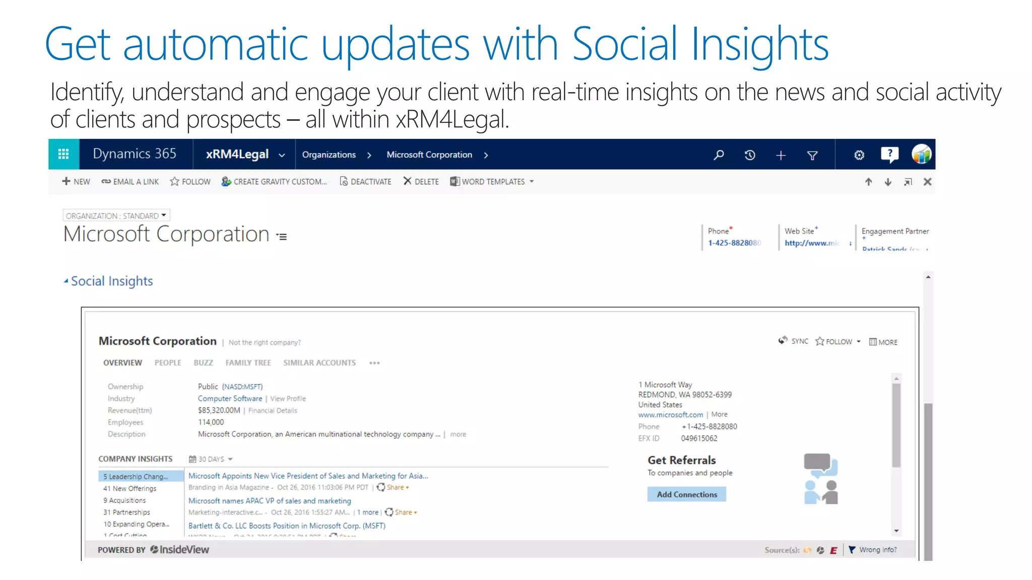 Get automatic updates with Social Insights
 