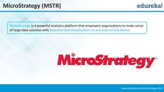 Getting started with MicroStrategy 10 | PPTX