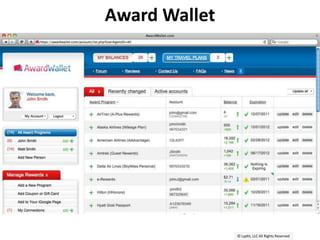 © Lypht, LLC All Rights Reserved
Award Wallet
 