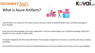 Getting started with package management - Azure DevOps | PPTX