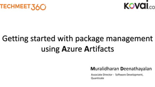 Getting started with package management - Azure DevOps Slide 2