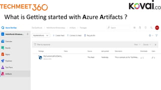 Getting started with package management - Azure DevOps Slide 9
