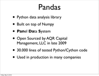 Getting started with pandas | PPT