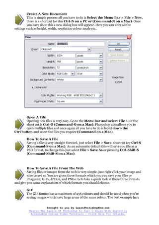 Photoshop Tutorial | PDF