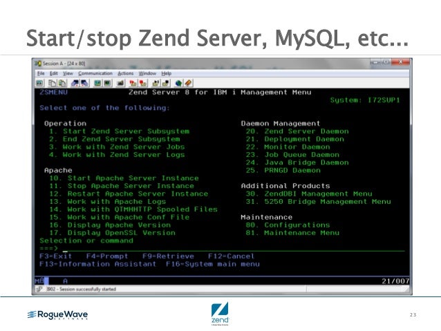 Getting started with PHP on IBM i