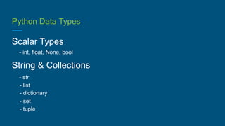 Getting started with Python | PPT