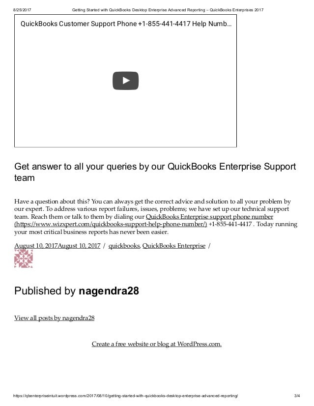 Getting started with quick books desktop enterprise advanced reportin…