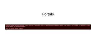 Portals
 