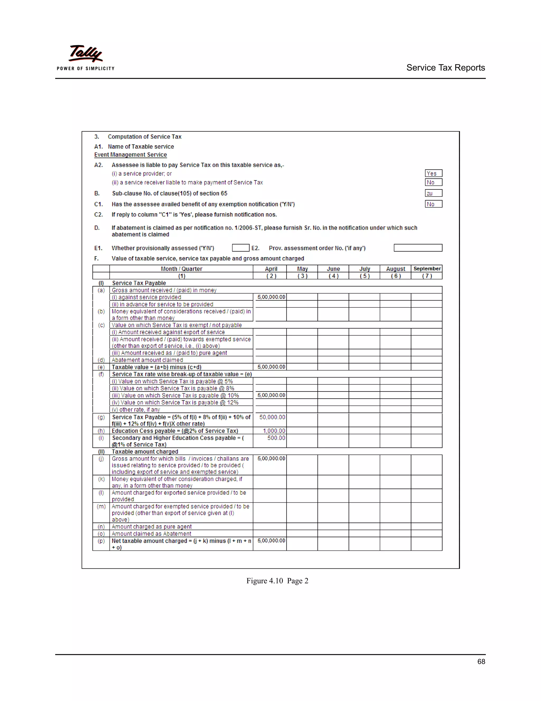 Service Tax Reports




Figure 4.10 Page 2




                                      68
 