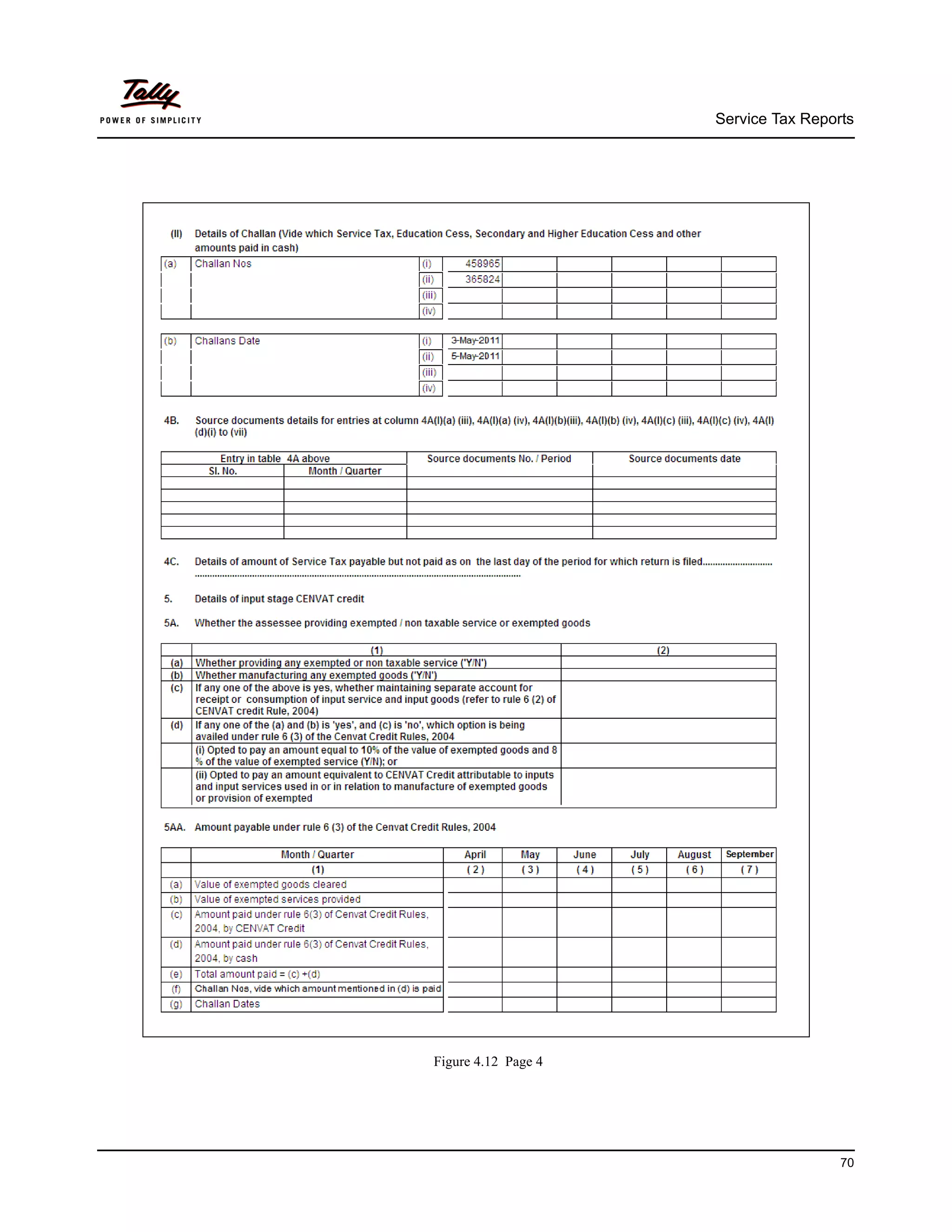 Service Tax Reports




Figure 4.12 Page 4




                                      70
 