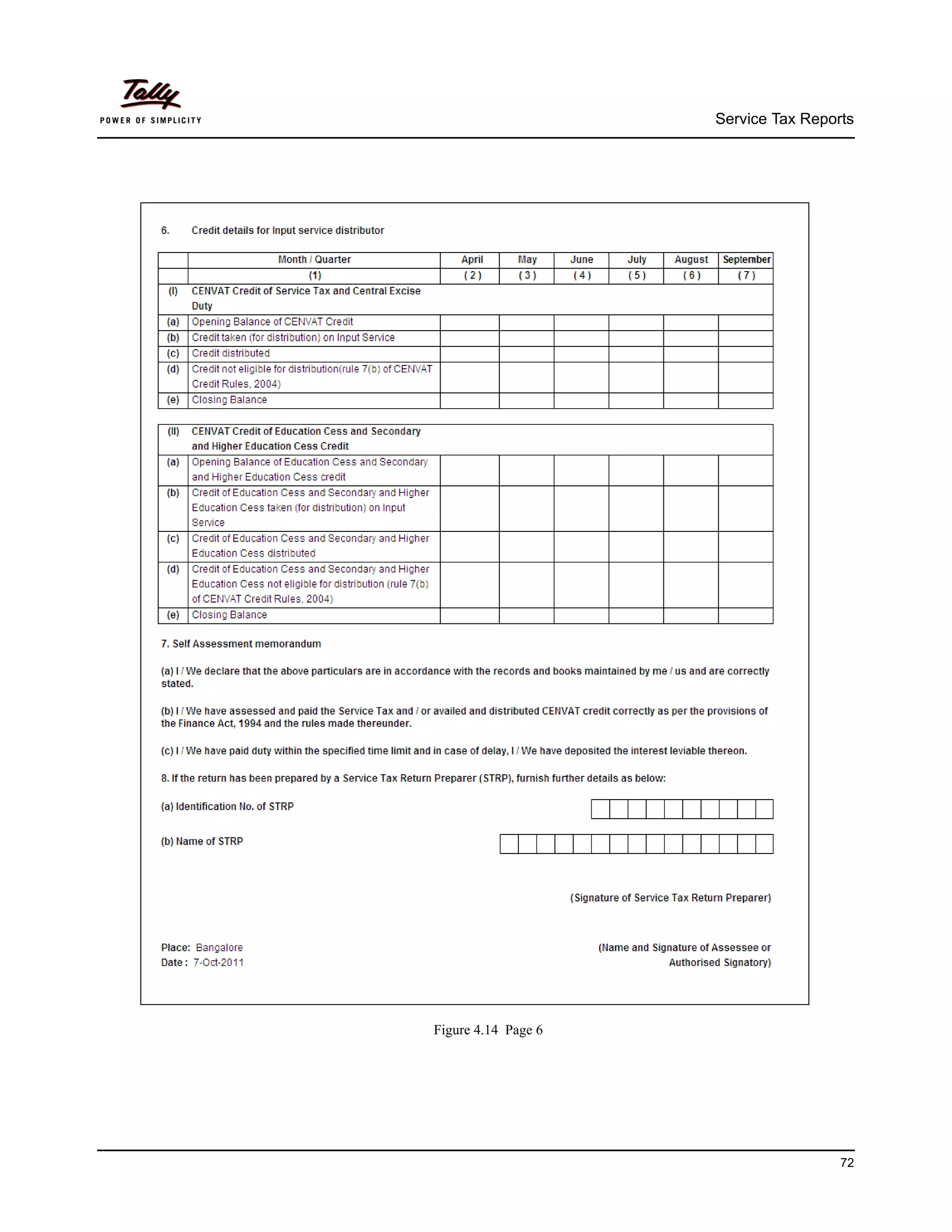 Service Tax Reports




Figure 4.14 Page 6




                                      72
 