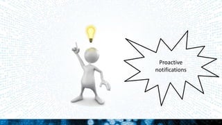 Proactive
notifications
 