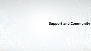 Support and Community
 