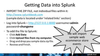 Getting Started with Splunk Hands-on | PDF