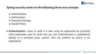 Getting started with Spring Security | PDF