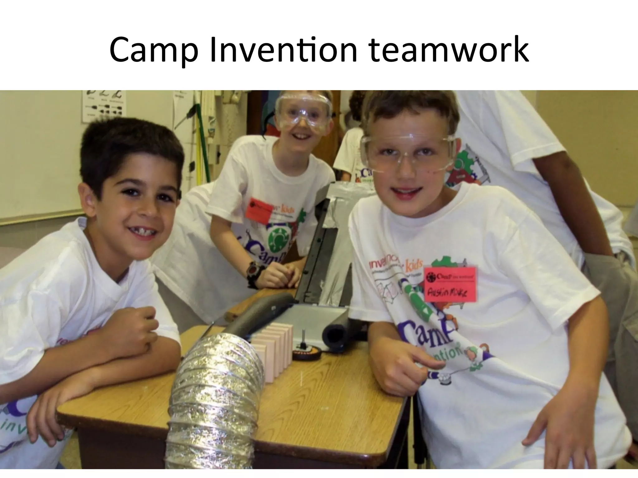 Camp	
  InvenDon	
  teamwork	
  

 