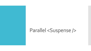 Parallel <Suspense />
 