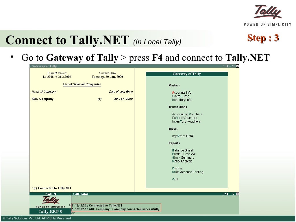 Getting started with tally.erp 9 and