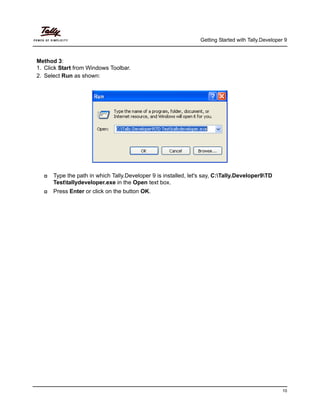 Getting started with tally developer 9 | PDF