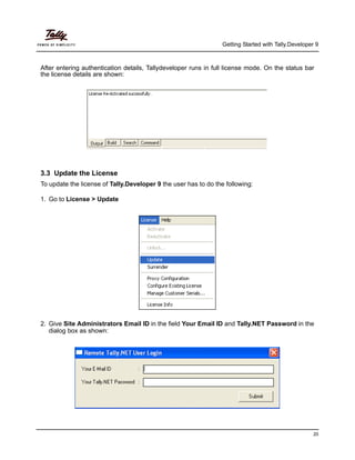Getting started with tally developer 9 | PDF