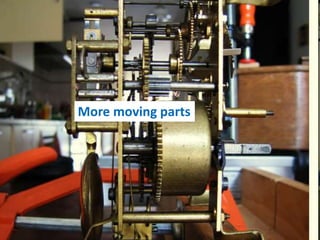 More moving parts
 