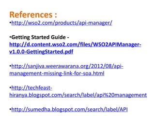 Getting Started with the WSO2 API Manager | PDF