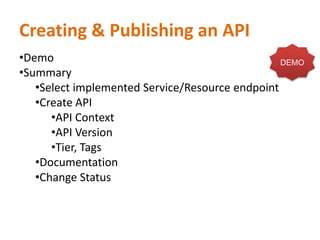 Getting Started with the WSO2 API Manager | PDF