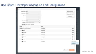 © AKAMAI - EDGE 2017
Use Case: Developer Access To Edit Configuration
 